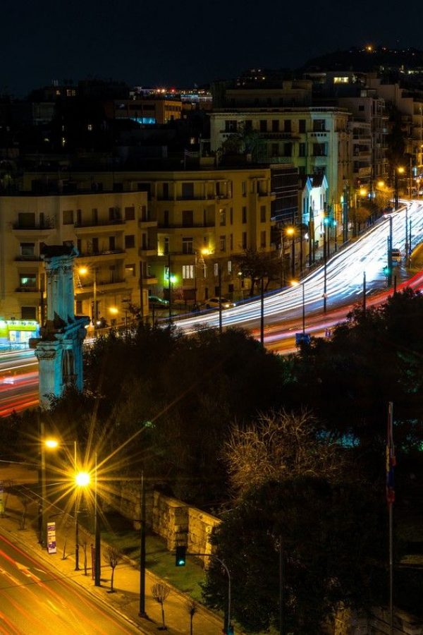 athens by night